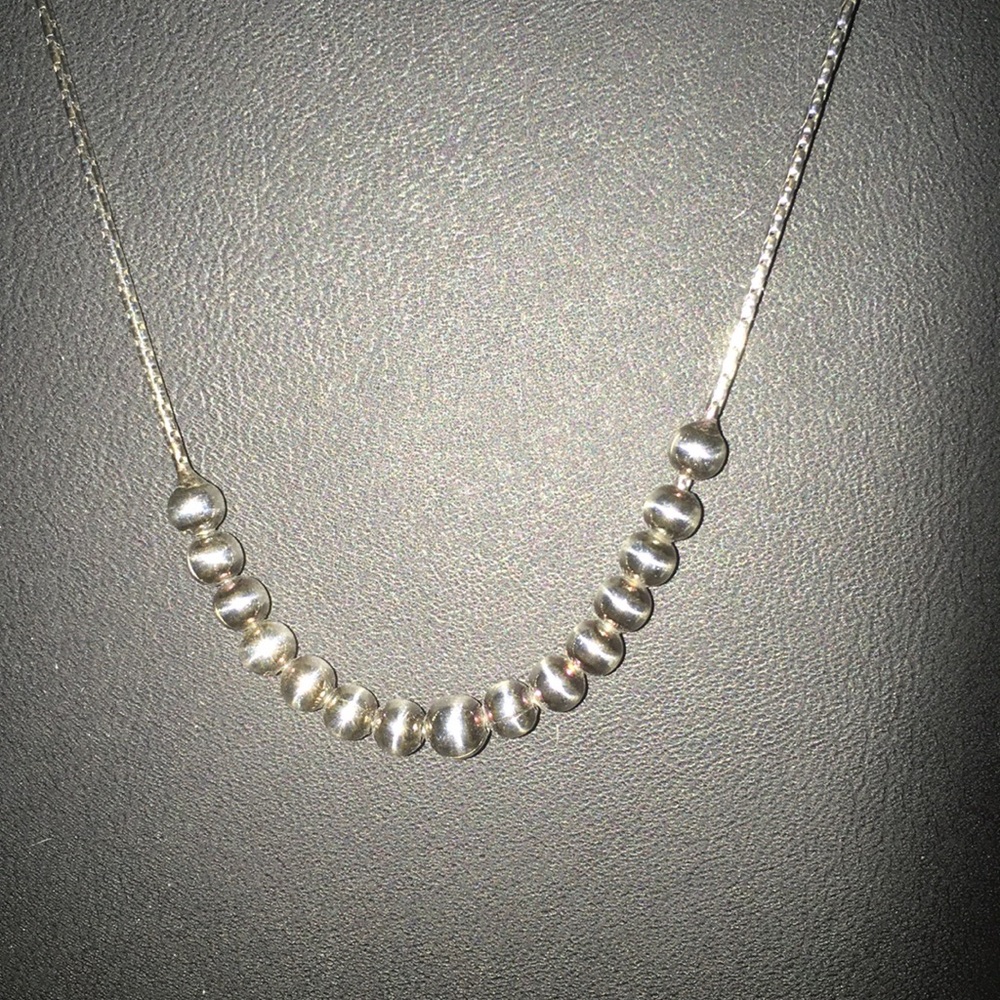 Sterling Beaded Necklace